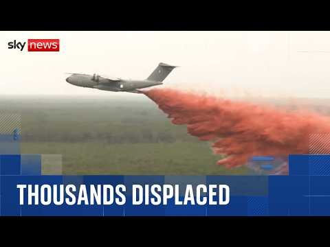 Families forced to flee as wildfires consume French Atlantic coast