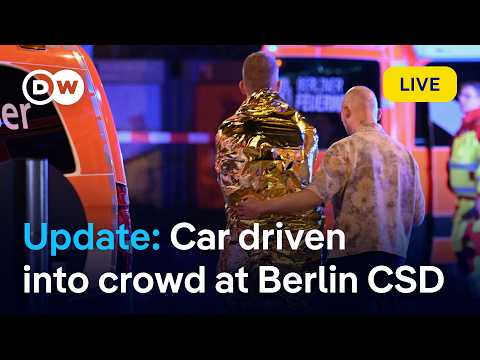 Live update: Vehicle crashes into Berlin Pride parade crowd | DW News