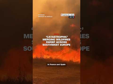 Wildfires in Southwest Europe continue to rage