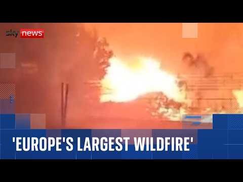 Thousands forced from homes as mountain wildfires rage in Spain