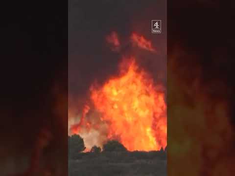 Fire in Spain’s Castellon beyond extinguishing capacity, authorities say