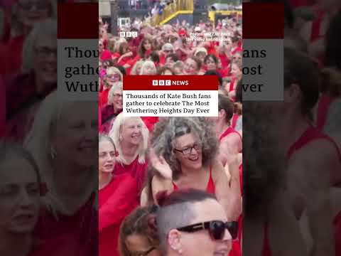 Thousands gather to celebrate Kate Bush hit. #BBCNews