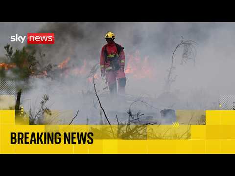Watch live from France as emergency services attempt to contain wildfires