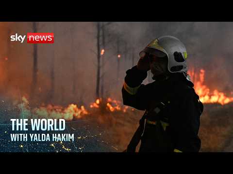 Wildfires spread across Europe | The World with Yalda Hakim