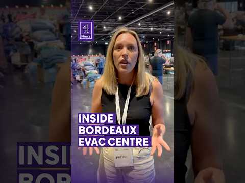 Inside Bordeaux evacuation centre #Bordeaux #France #Wildfires