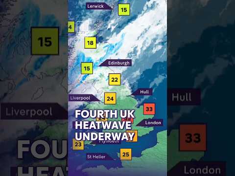 Fourth UK heatwave underway as temperatures hit 35C