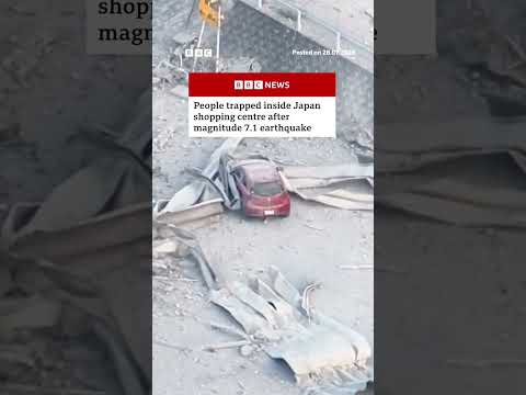 People trapped inside Japan shopping centre after magnitude 7.1 earthquake. #BBCNews