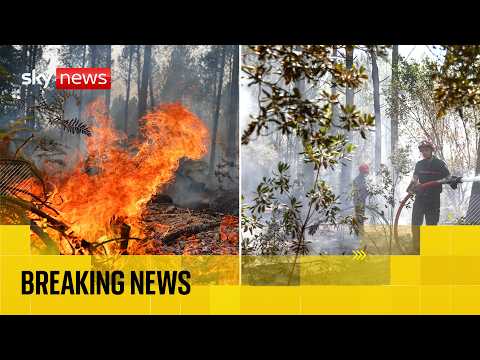 Wildfires rage across southern Europe with thousands still evacuated