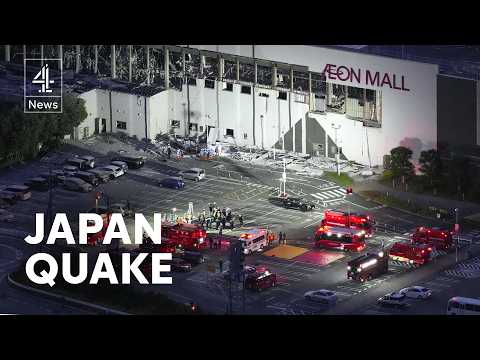 Japan earthquake leaves dozens trapped in collapsed mall