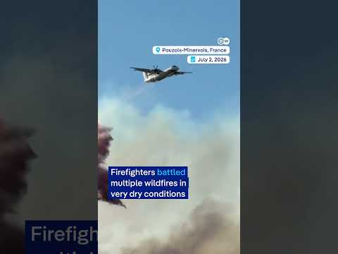 Wildfires rage along France’s Mediterranean coast | DW News