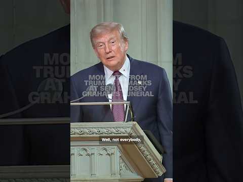 Moments from Trump’s remarks at Sen. Lindsey Graham’s funeral