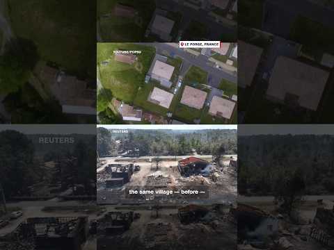 The ravaged village at the center of France’s wildfire crisis