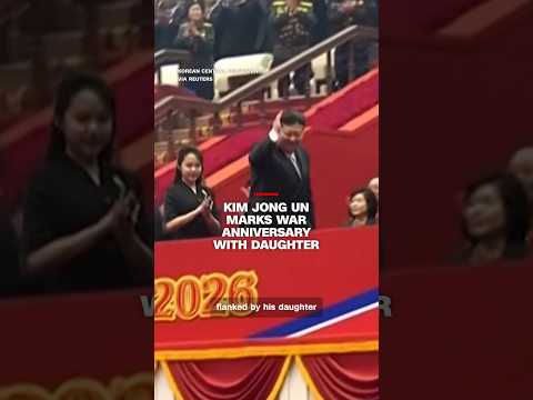 Kim Jong Un marks war anniversary with daughter