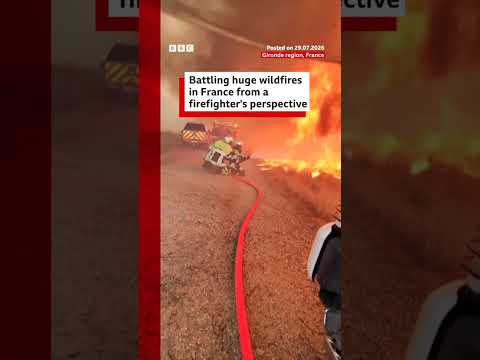Battling huge wildfires in France from a firefighter’s perspective. #BBCNews