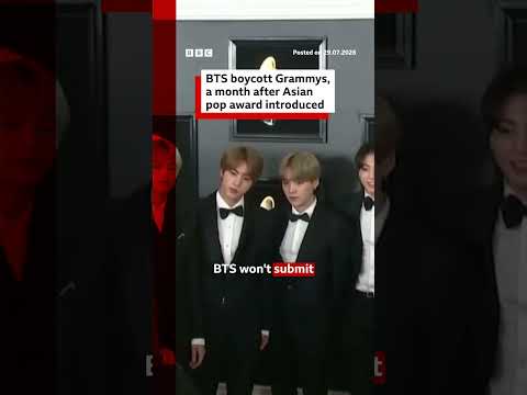 BTS boycott Grammys, a month after Asian pop award introduced. #BTS #Grammys #bbcnews