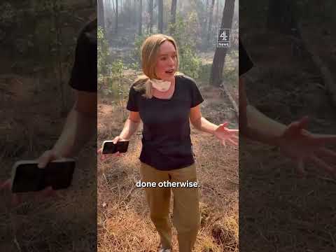 At the scence of West Bordeaux wildfire