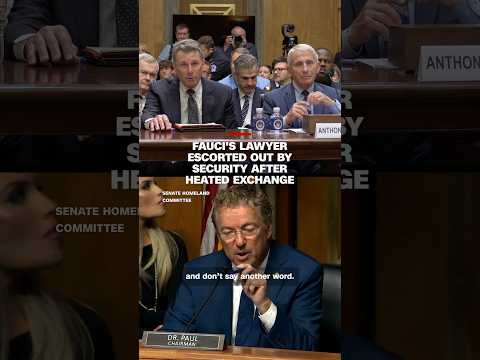 Fauci’s lawyer escorted out by security after heated exchange
