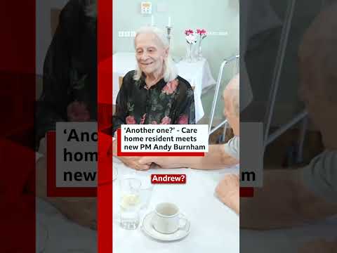 UK Prime Minister Andy Burnham questioned by elderly man. #BBCNews