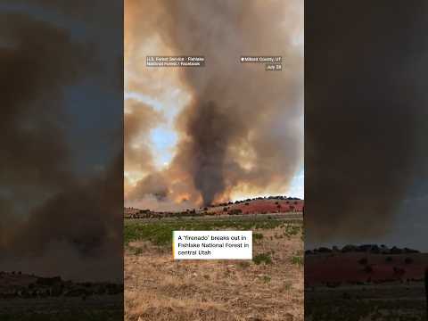 Towering ‘firenado’ in Utah