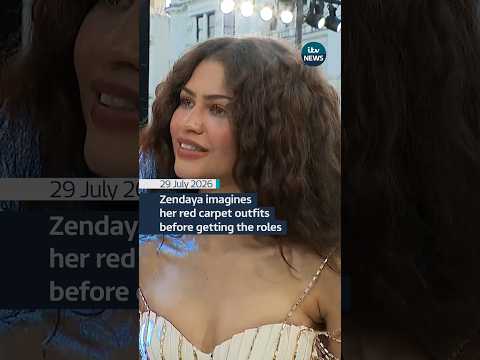 Zendaya tells ITV News she imagines her red carpet outfits before getting the roles