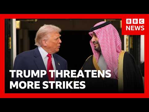 President Trump threatens Iran with a ‘beating’ as Saudi Arabia joins US strikes | BBC News