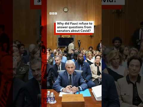 Anthony Fauci refuses to answer questions during US Senate hearing about Covid origins. #BBCNews