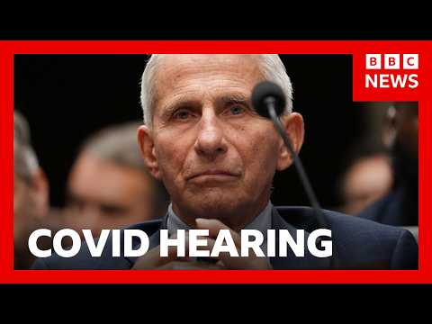 Fauci refuses to answer questions during Covid hearing | BBC News