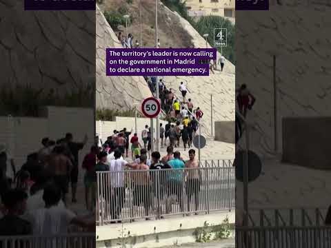Ceuta calls for ’emergency’ as hundreds of migrants swim into Spanish territory