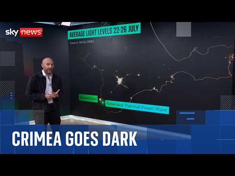 Russians in Crimea tell Sky News of blackouts, water shortages and fuel rationing