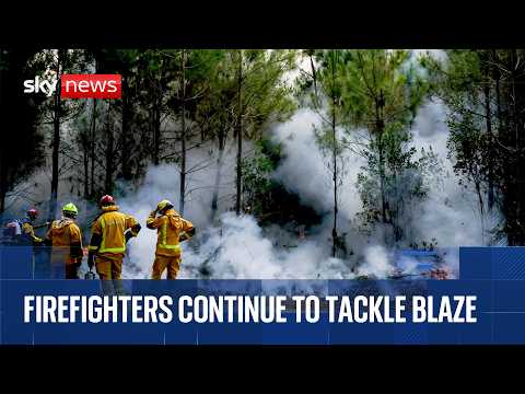 Firefighters attempt to contain major wildfire in France