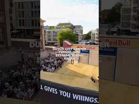 Dutch city center turned into extreme biking arena