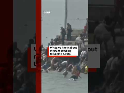 Thousands of migrants cross into Spain’s North African territory. #Ceuta #Migration #BBCNews