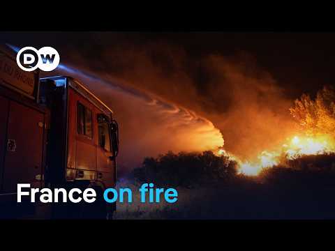 Thousands evacuated as soaring temperatures supercharge France wildfires | DW News