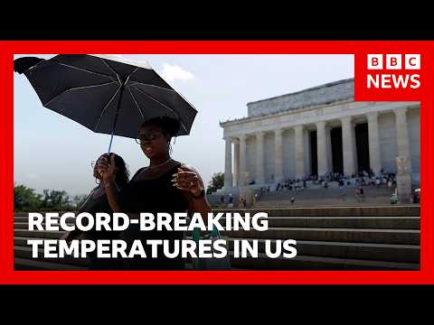 Record-breaking temperatures in US and Europe heats up again |  BBC News