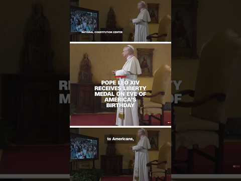 Pope Leo XIV receives Liberty Medal on Eve of America’s birthday