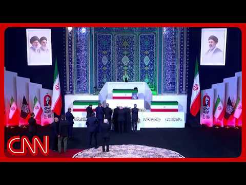 Inside Iran funeral for former leader: new Supreme Leader absent