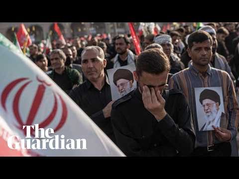 Mourners gather in Tehran for funeral of former Iranian supreme leader, Ali Khamenei