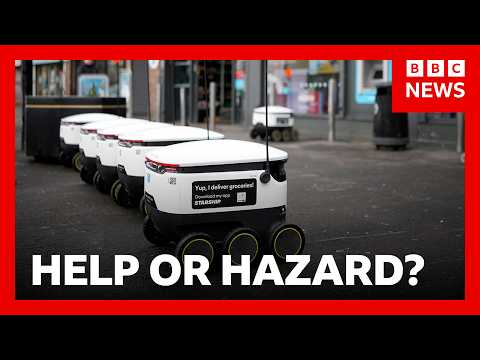 Are delivery robots more of a help or hazard? | BBC News