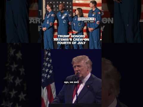 Trump honors Artemis II crew on Fourth of July
