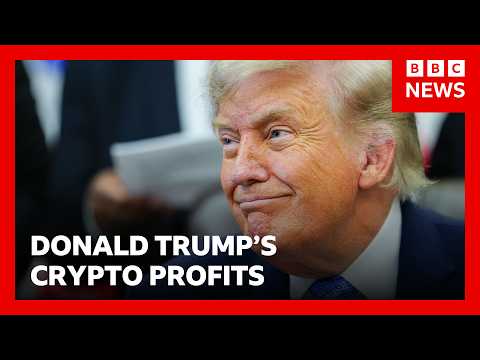 President Trump made more than $1bn from crypto in first year back in office | BBC News