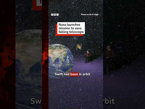 Nasa launches mission to save falling telescope. #Swift #Nasa #BBCNews