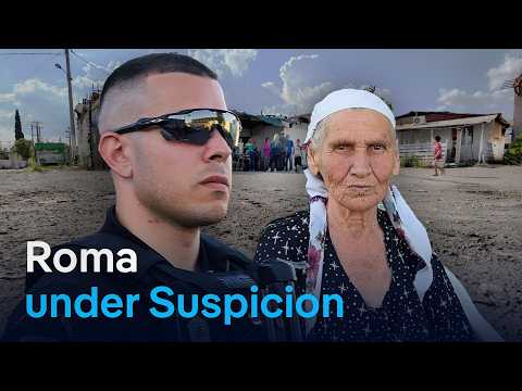 Police in Greece on patrol in Roma settlements