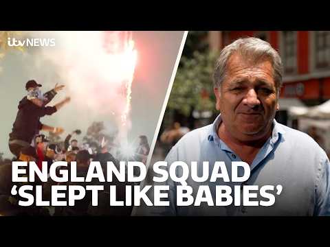 Fireworks, flares and a band – Mexico fans gather outside Englands’ hotel before World Cup clash