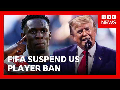 US player reinstated for World Cup after Trump calls Fifa | BBC News