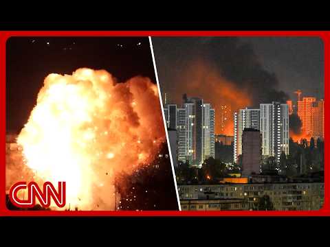 Russian strikes hammer Kyiv as Trump heads to NATO summit