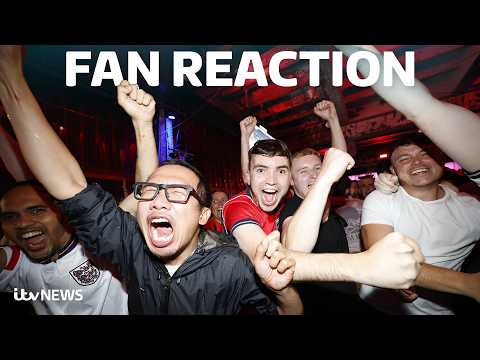 Watch England fans go wild during England v Mexico