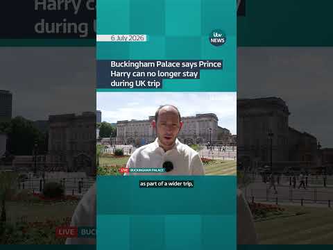 Buckingham Palace says Prince Harry can no longer stay during UK trip