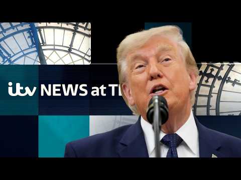 Trump admits he asked Fifa boss to review star striker’s red card ban – Watch ITV News at Ten LIVE