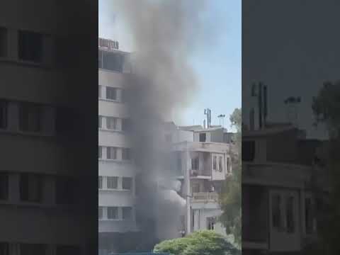 Explosion in Damascusas French President Macron visits Syrian capital