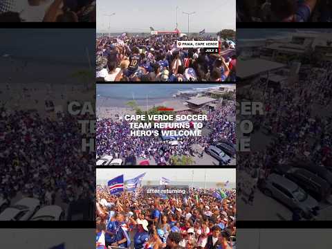 Cape Verde soccer team returns to hero’s welcome